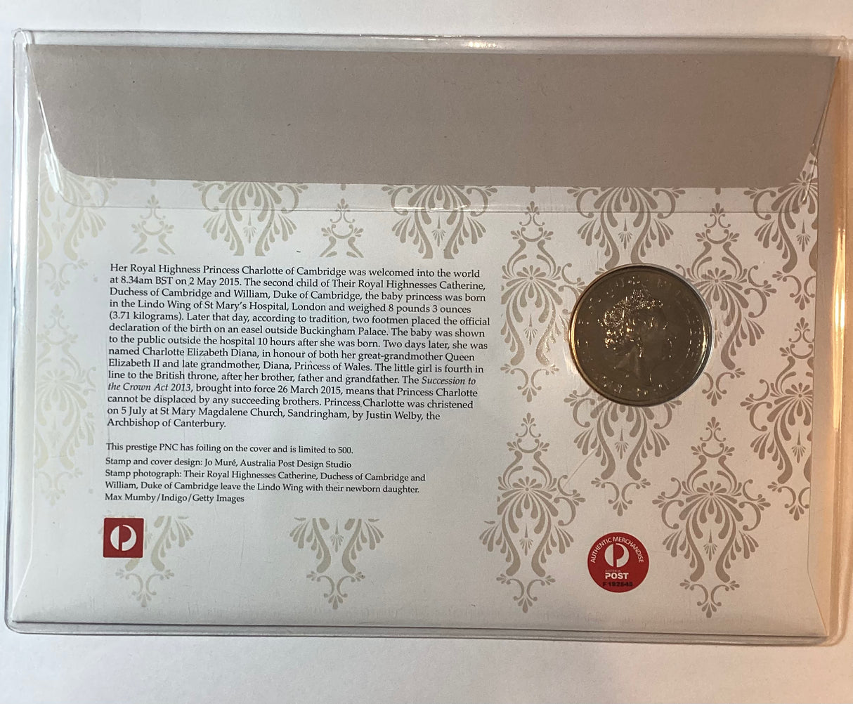 2015 Celebrating The Birth of a Princess. Limited Edition 5 pound Coin