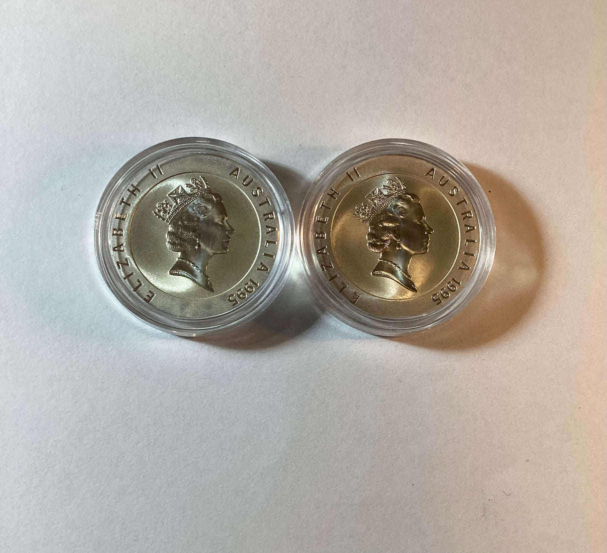 1995 $10 Two Coin Set. The Living Legends Australia. Olympic Heritage Series