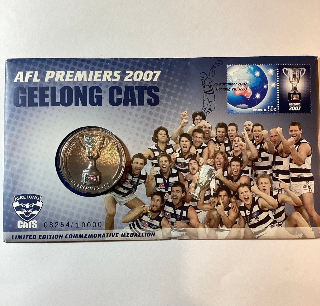 2007 PNC AFL Premiers Geelong Cats Medallion