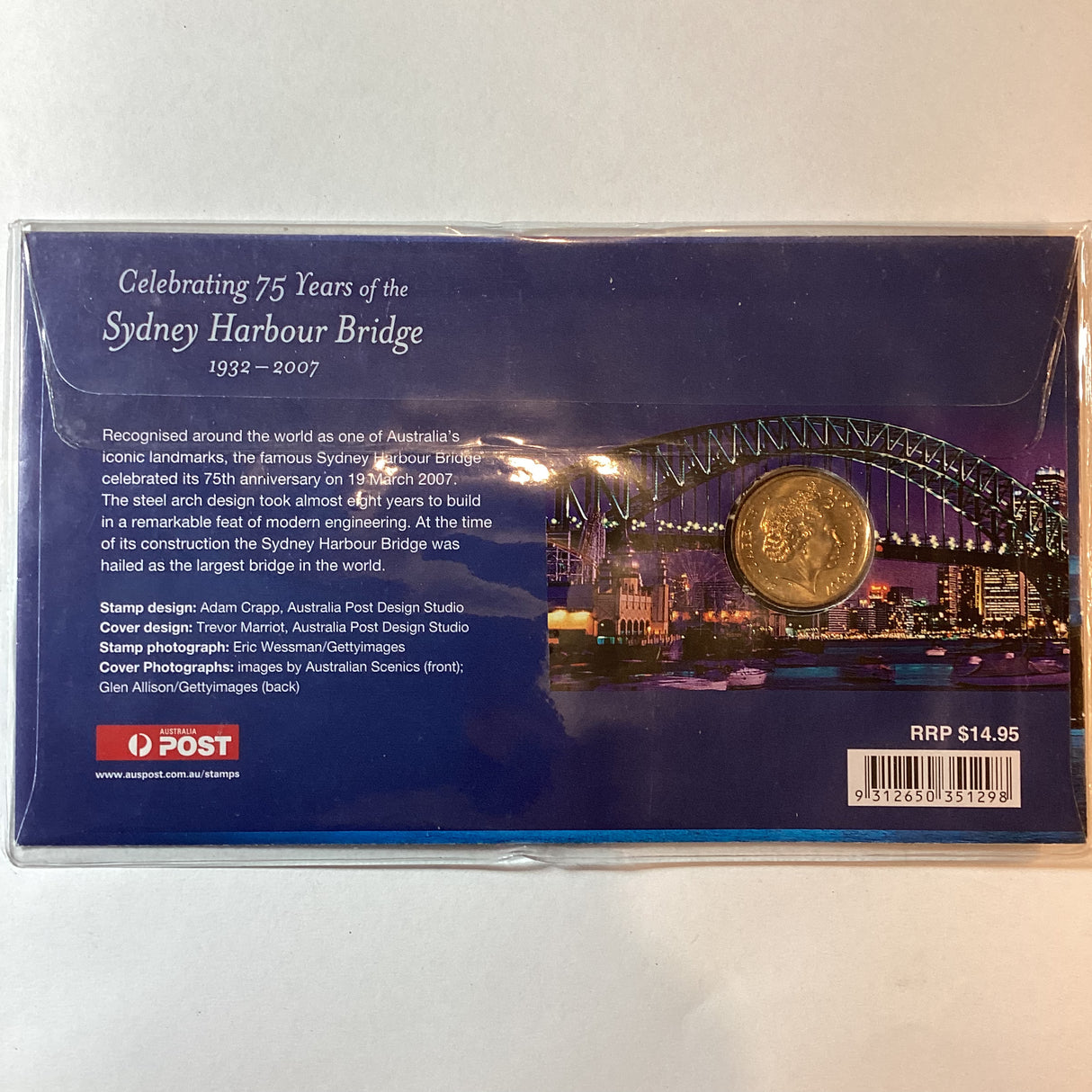 2007 $1 PNC Coin Celebrating 75 Years of the Sydney Harbour Bridge