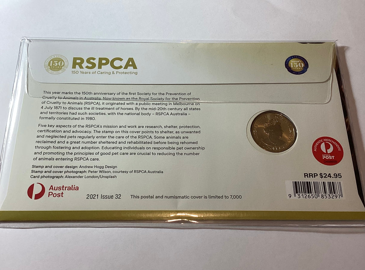 2021 RSPCA Cat PNC 150 Years Of Caring & Protecting