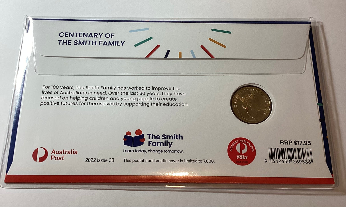 2022 $1 Centenary of Smith Family PNC