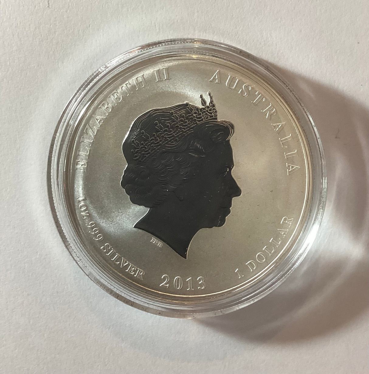 2013 Year of the Snake 1oz Coloured Silver Proof Coin. World Money Fair Edition