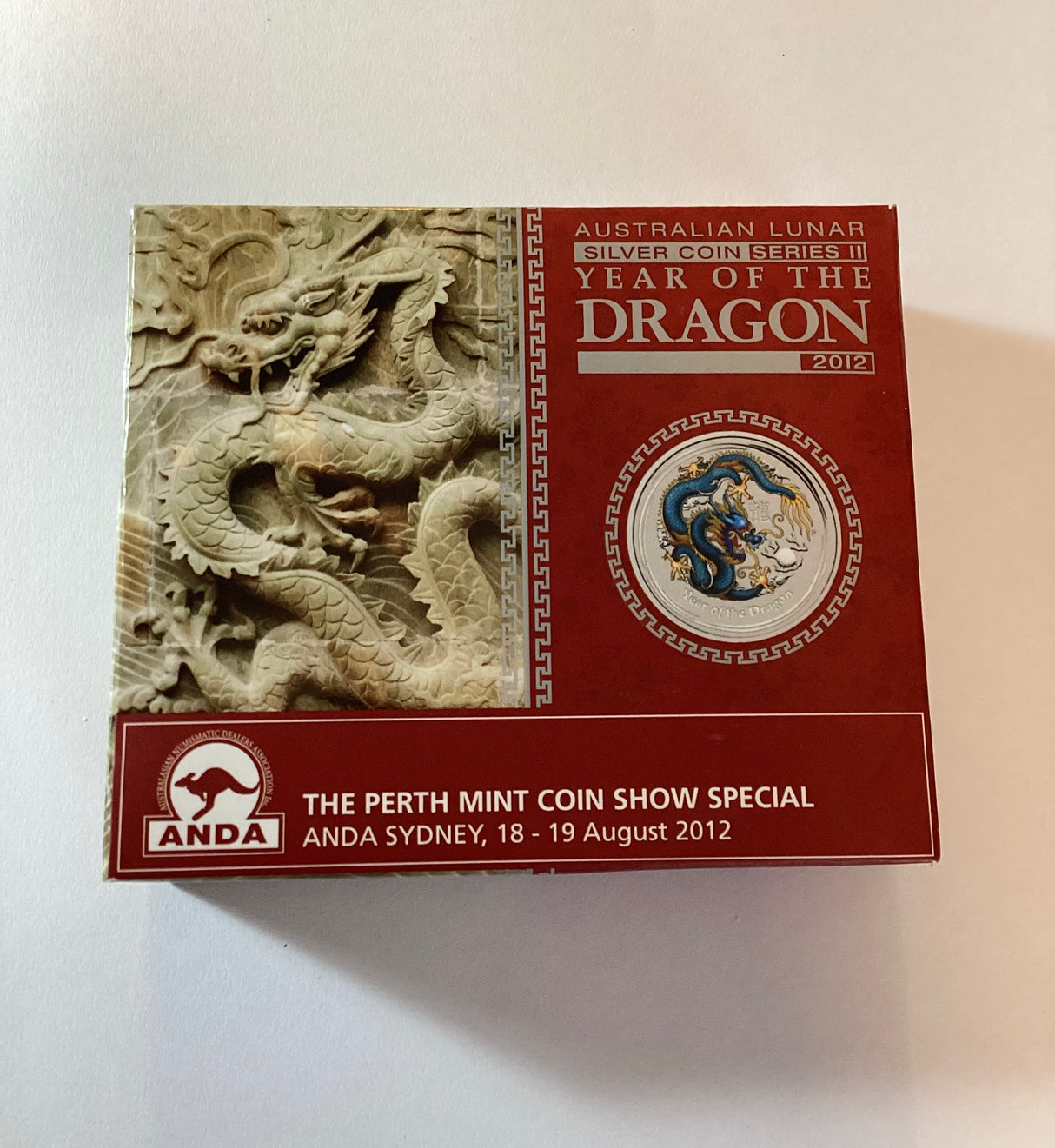 2012 Year of the Dragon 1oz Silver Proof Coin. Sydney ANDA Edition
