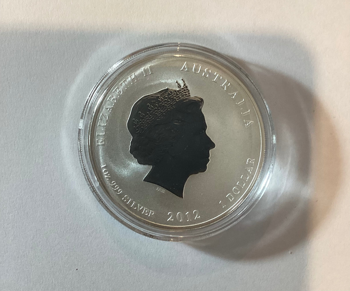 2012 Year of the Dragon 1oz Silver Proof Coin. Sydney ANDA Edition