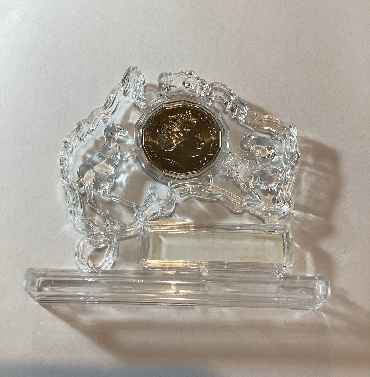 2012 50c Year of the Dragon Australia Map Coin