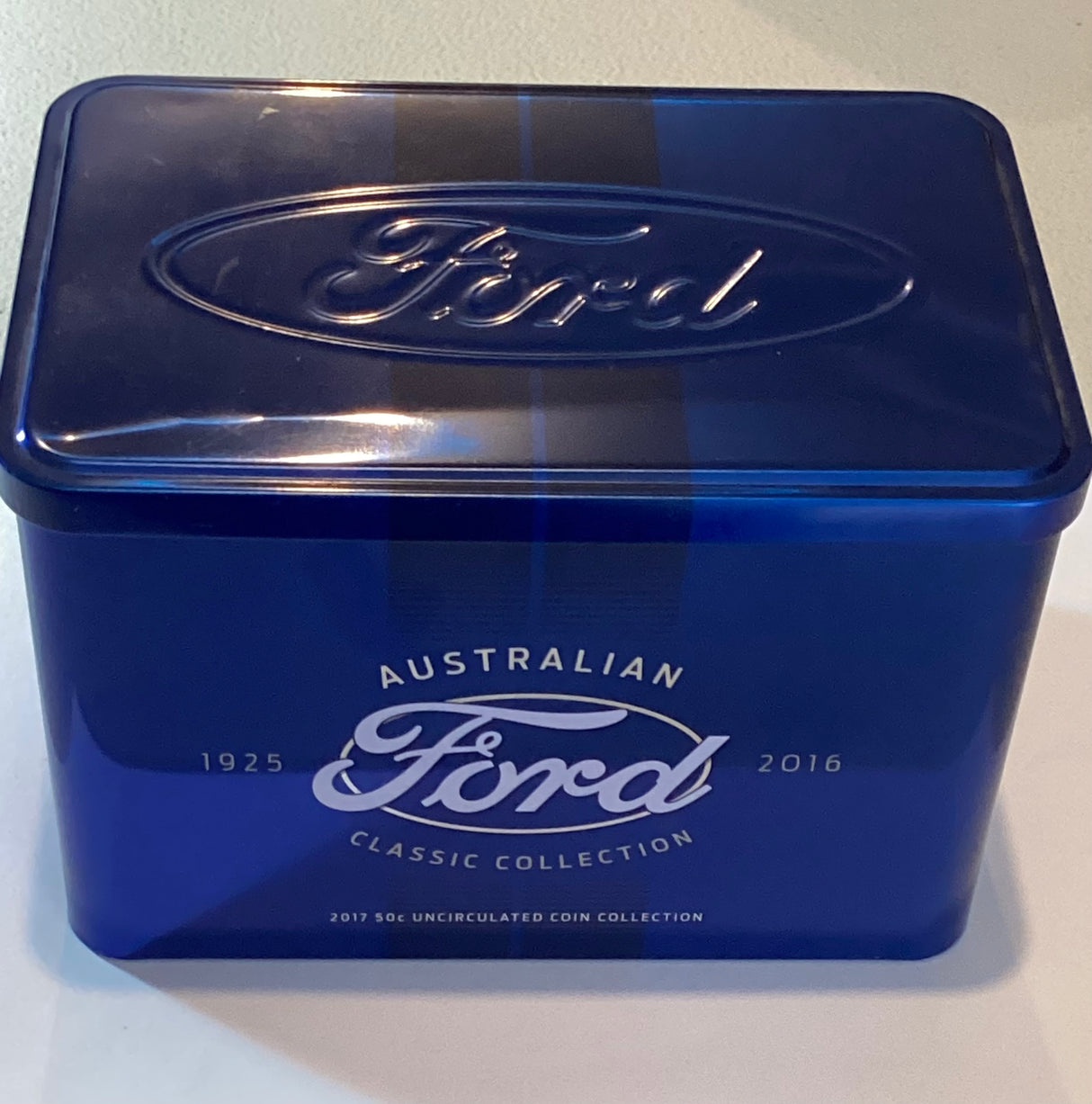 2017 50c COMPLETE SET FORD CLASSIC CAR COLLECTION 12 Coin Set in Tin.