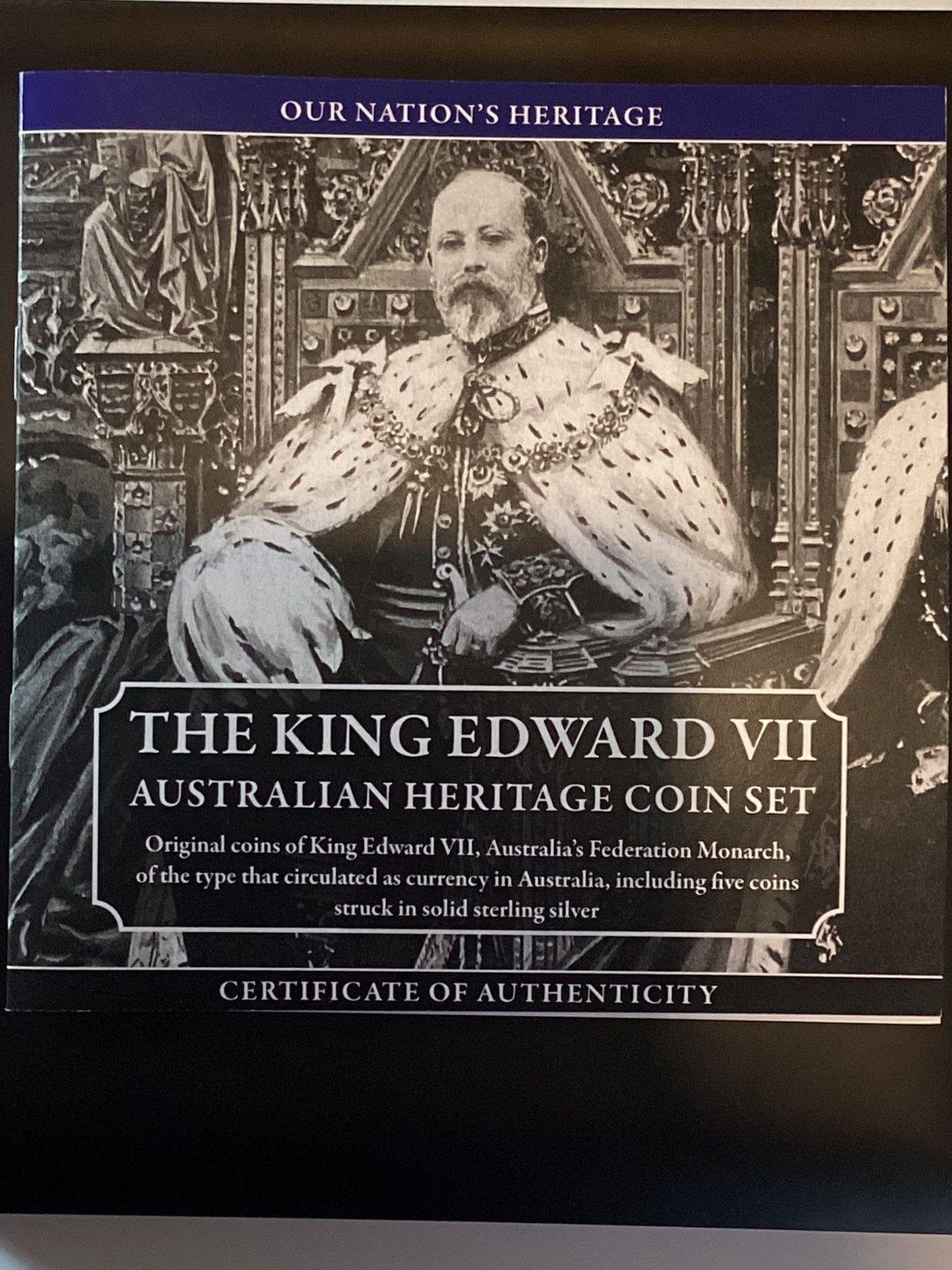 King Edward VII Complete Coin Set Australian Heritage Set