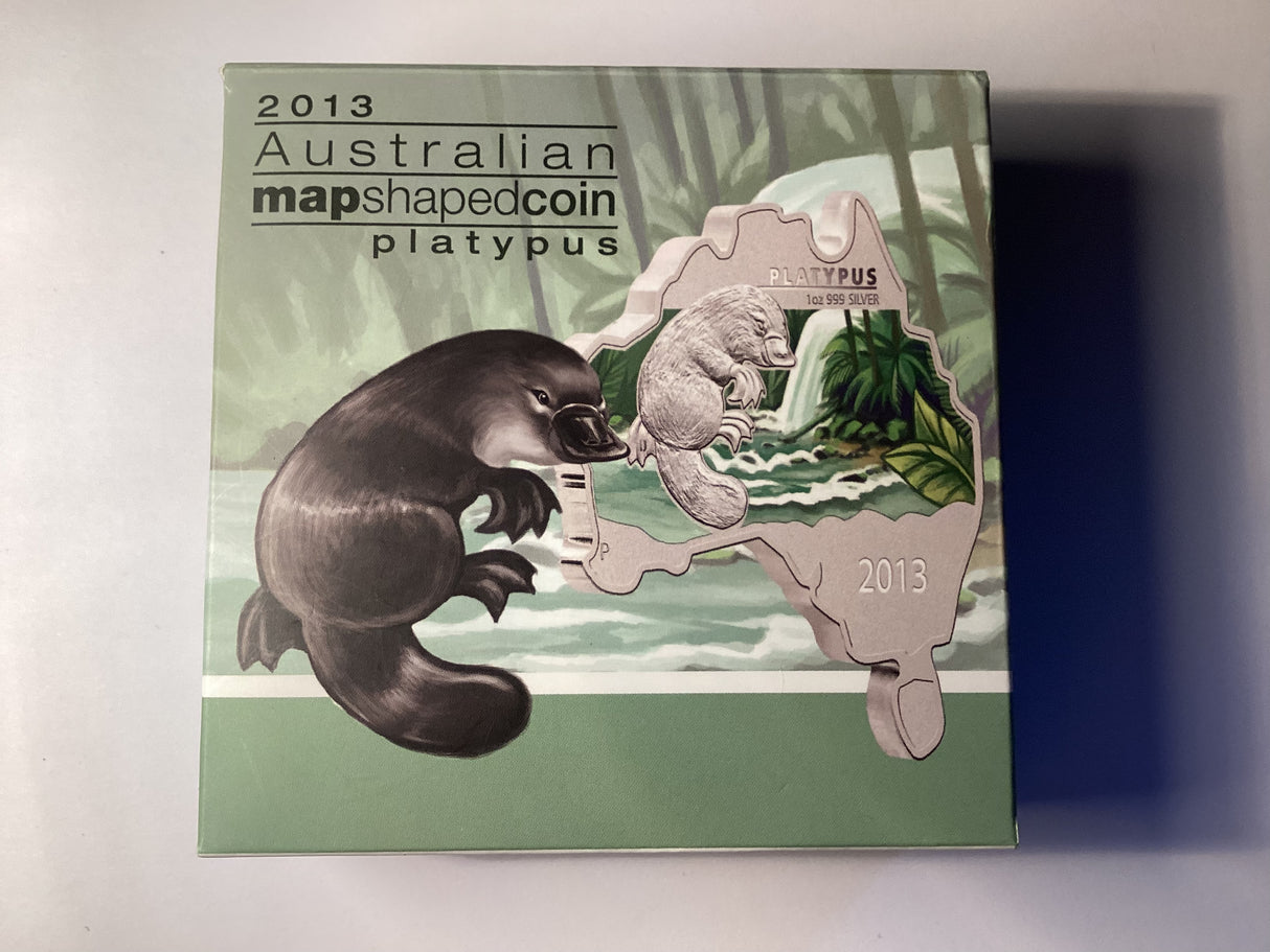 2013 $1 Australian Map Shaped Coin Series. Platypus.