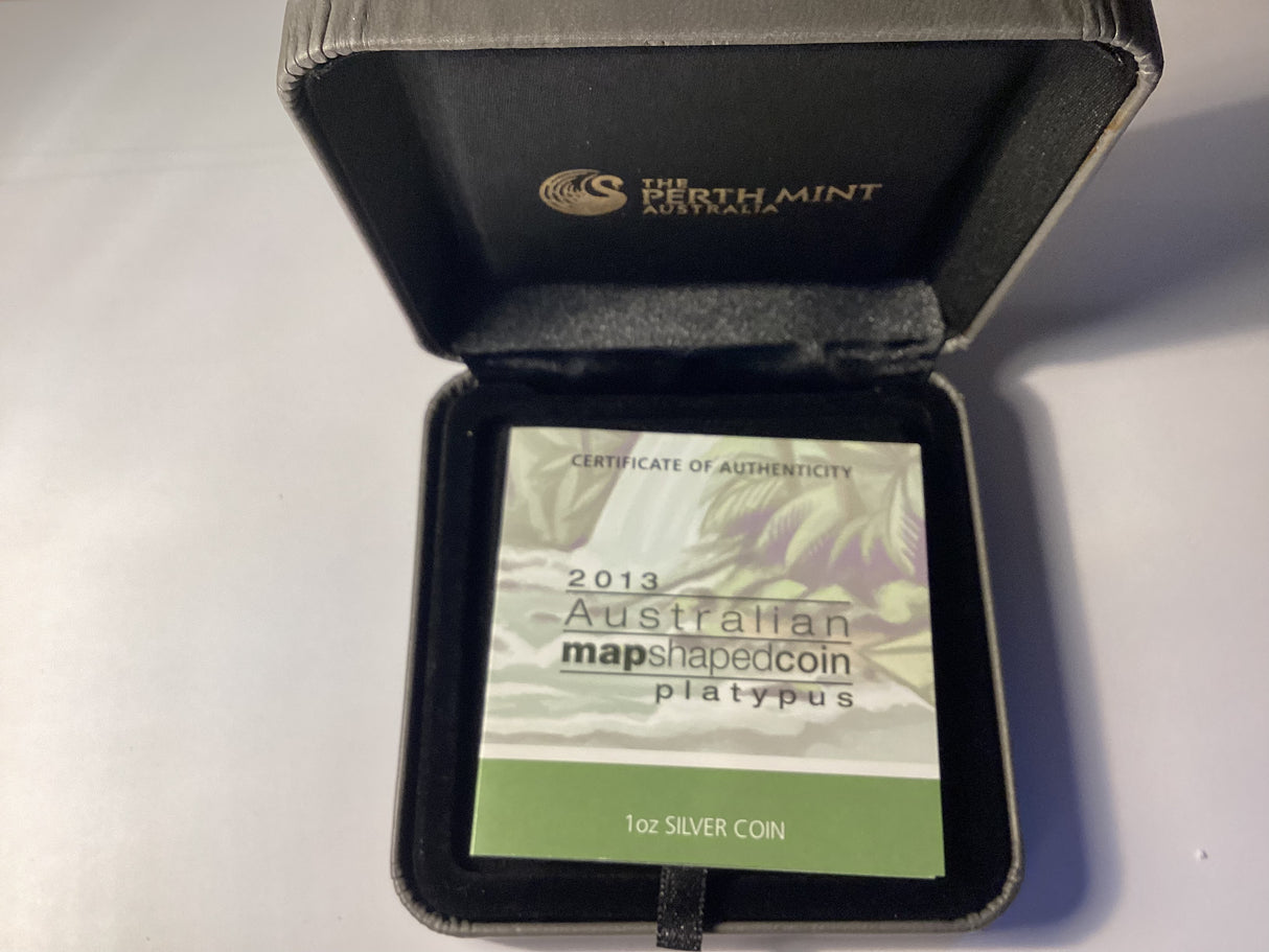 2013 $1 Australian Map Shaped Coin Series. Platypus.