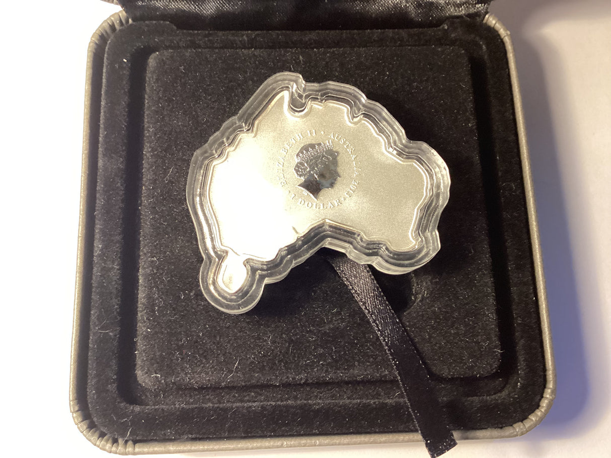 2013 $1 Australian Map Shaped Coin Series. Platypus.