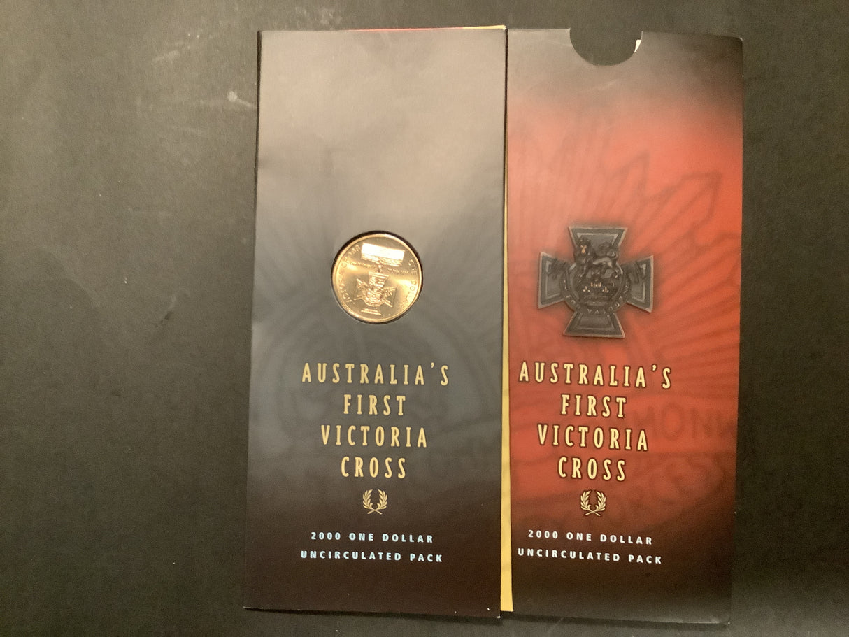 2000 Australia's First Victoria Cross $1 Uncirculated Coin Pack.