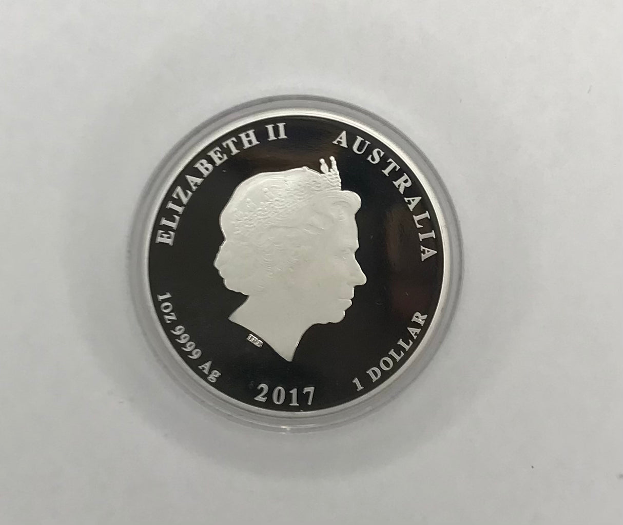 2017 $1 1oz Silver Proof Coloured Edition Coin. Year of the Rooster.
