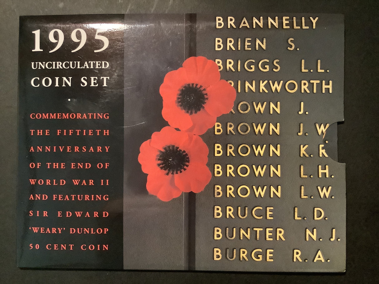 1995 Australian Mint Set. 50th Anniversary End of WW2