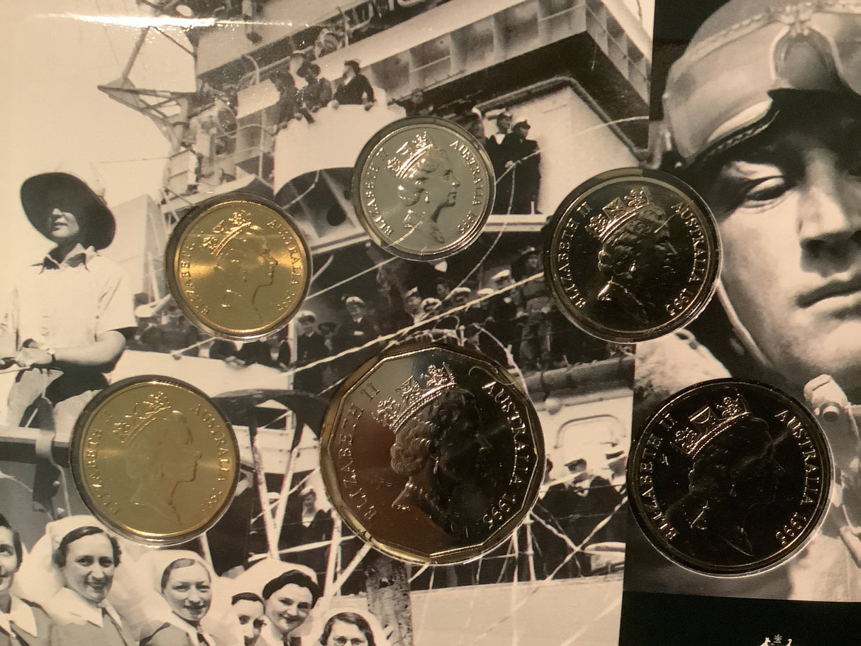1995 Australian Mint Set. 50th Anniversary End of WW2