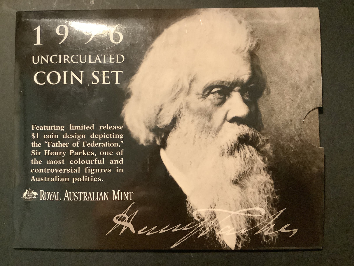 1996 Australian Uncirculated Set. Sir Henry Parkes.