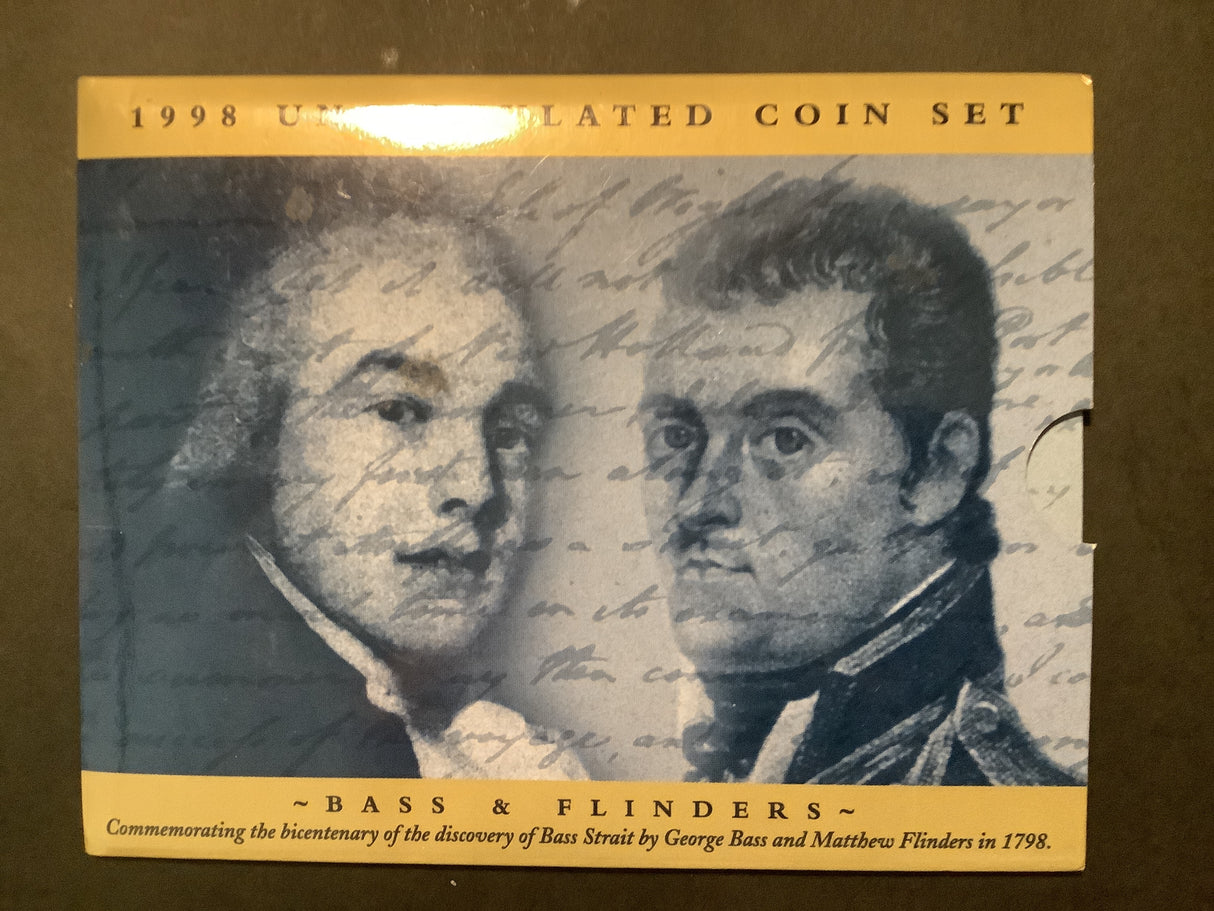 1998 Australian Uncirculated Set. Bass and Flinders