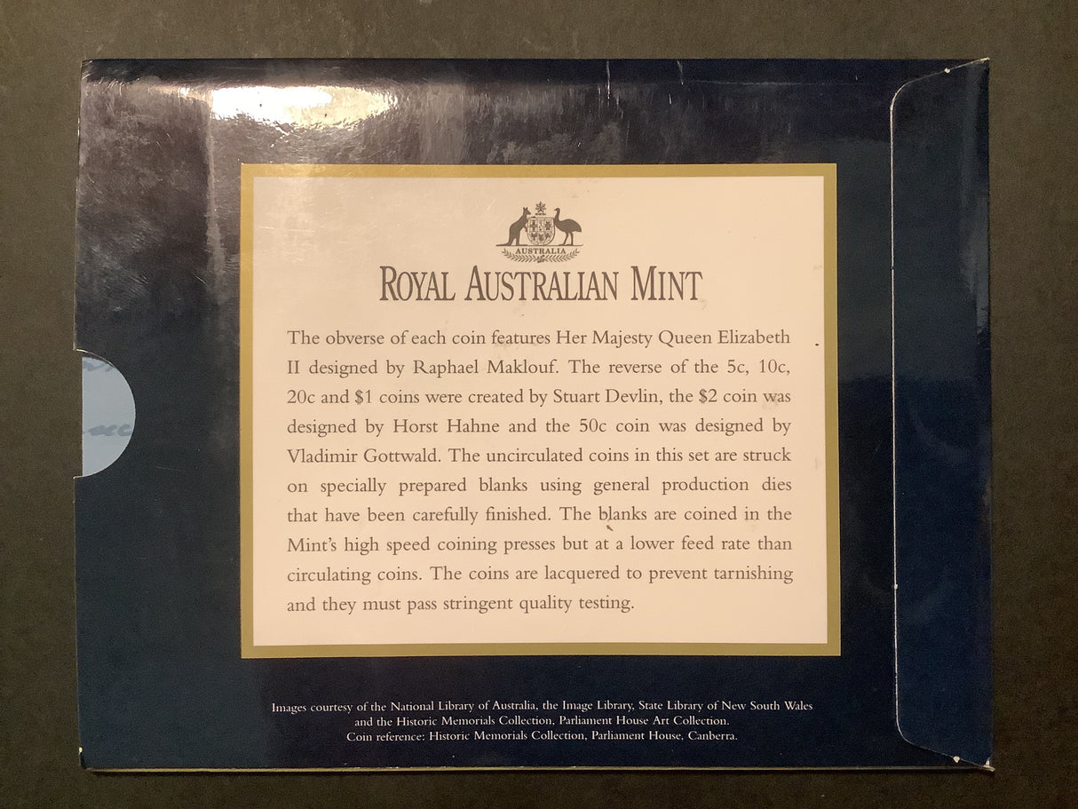 1998 Australian Uncirculated Set. Bass and Flinders