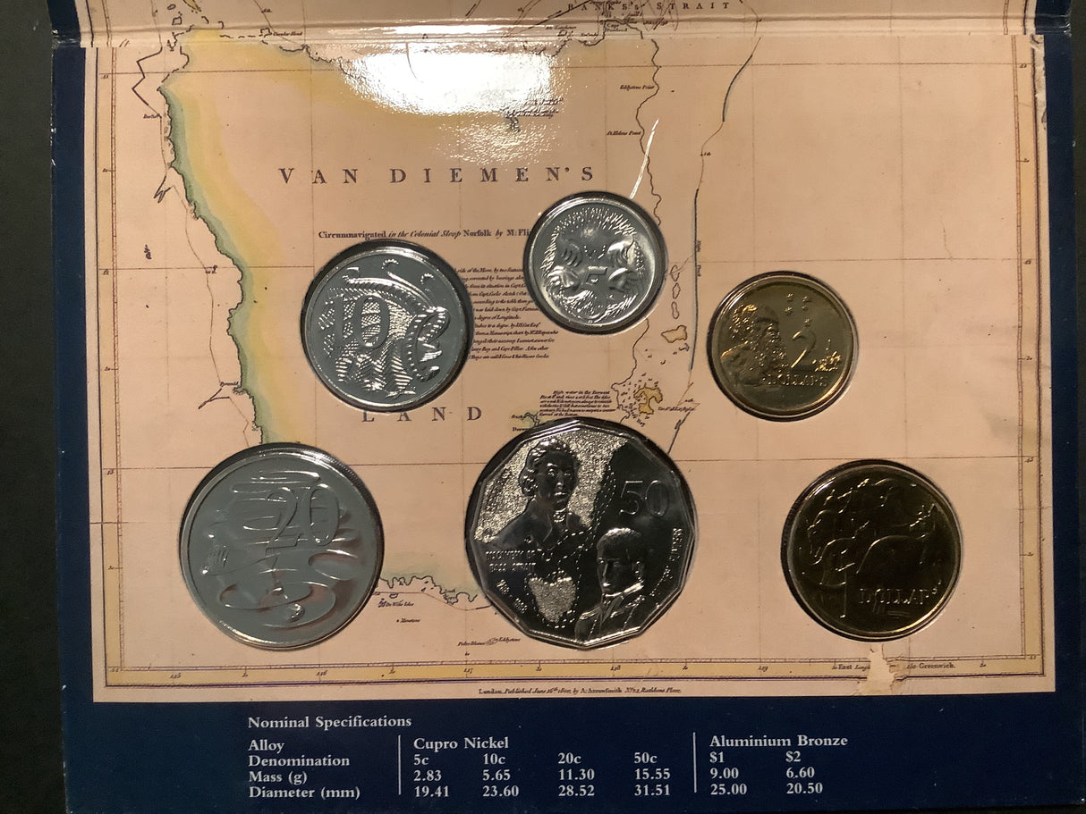 1998 Australian Uncirculated Set. Bass and Flinders