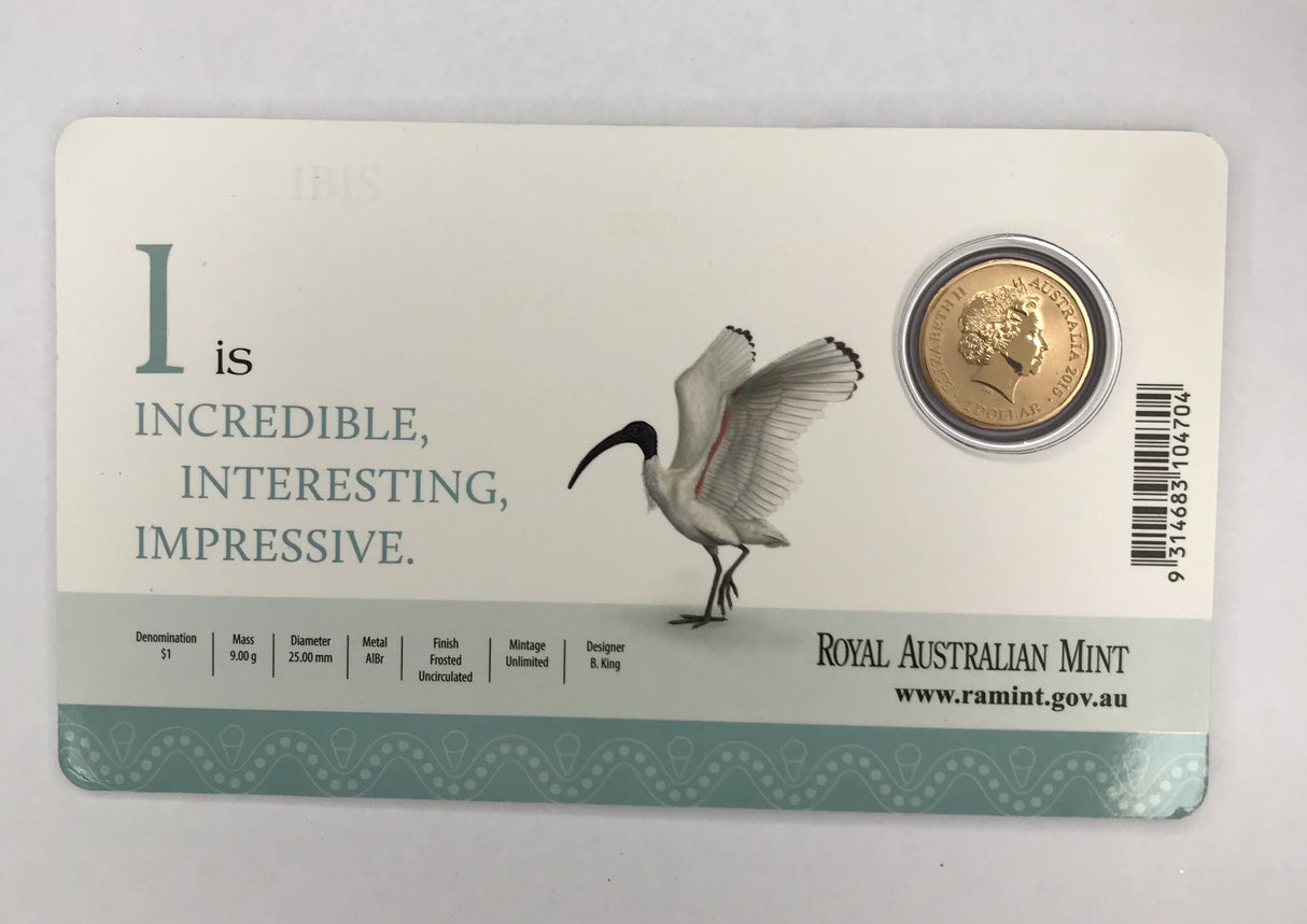 2015 $1 Uncirculated Carded Coin. ‘I’ is Incredible, Interesting, Impressive.