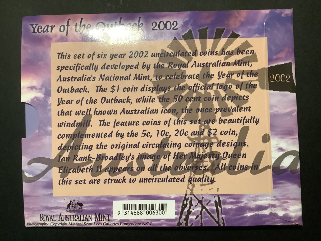 2002 Australian Mint Set. Year of the Outback