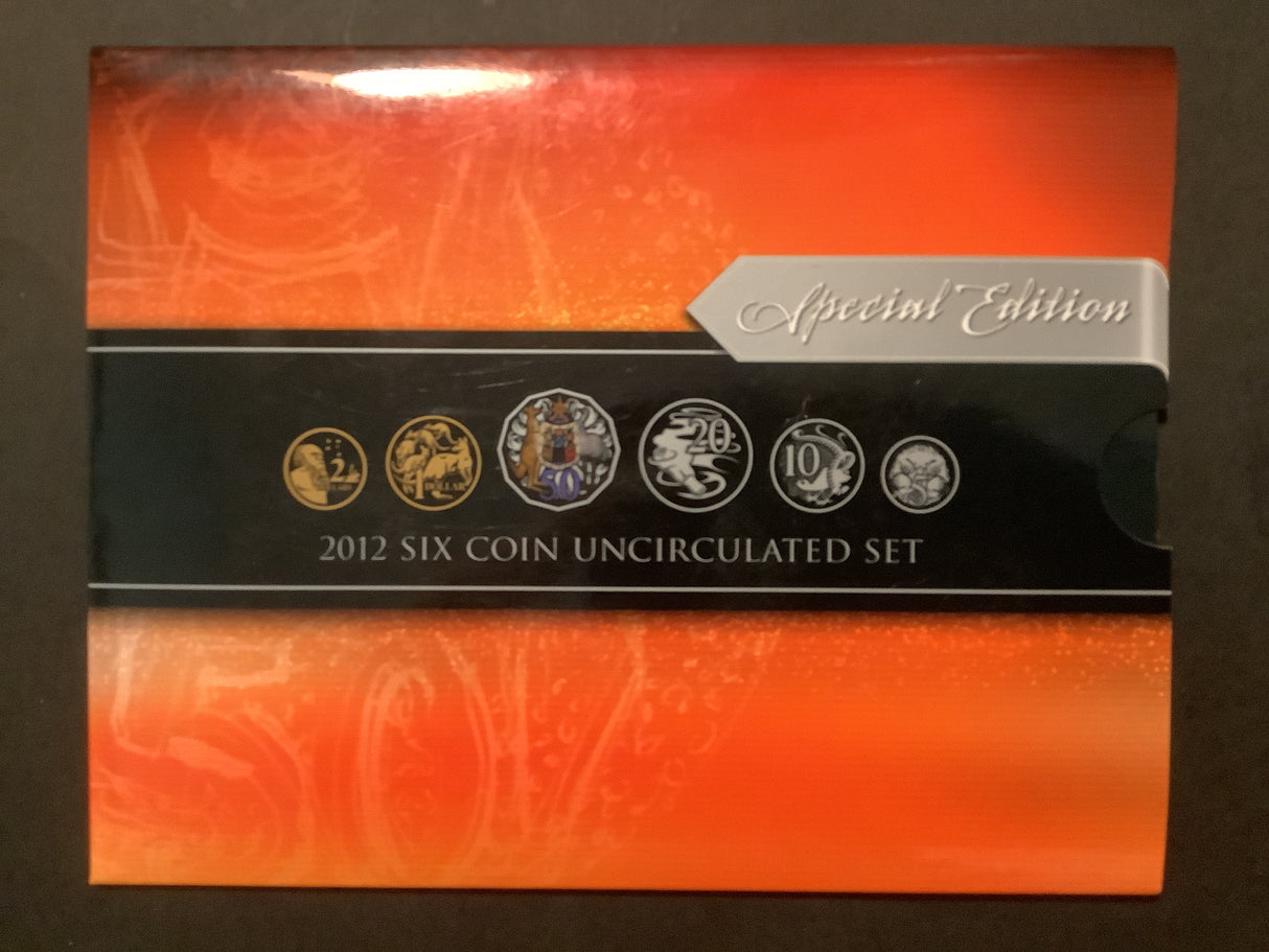 2012 Australian Uncirculated Set. Featuring Special 50c coin.