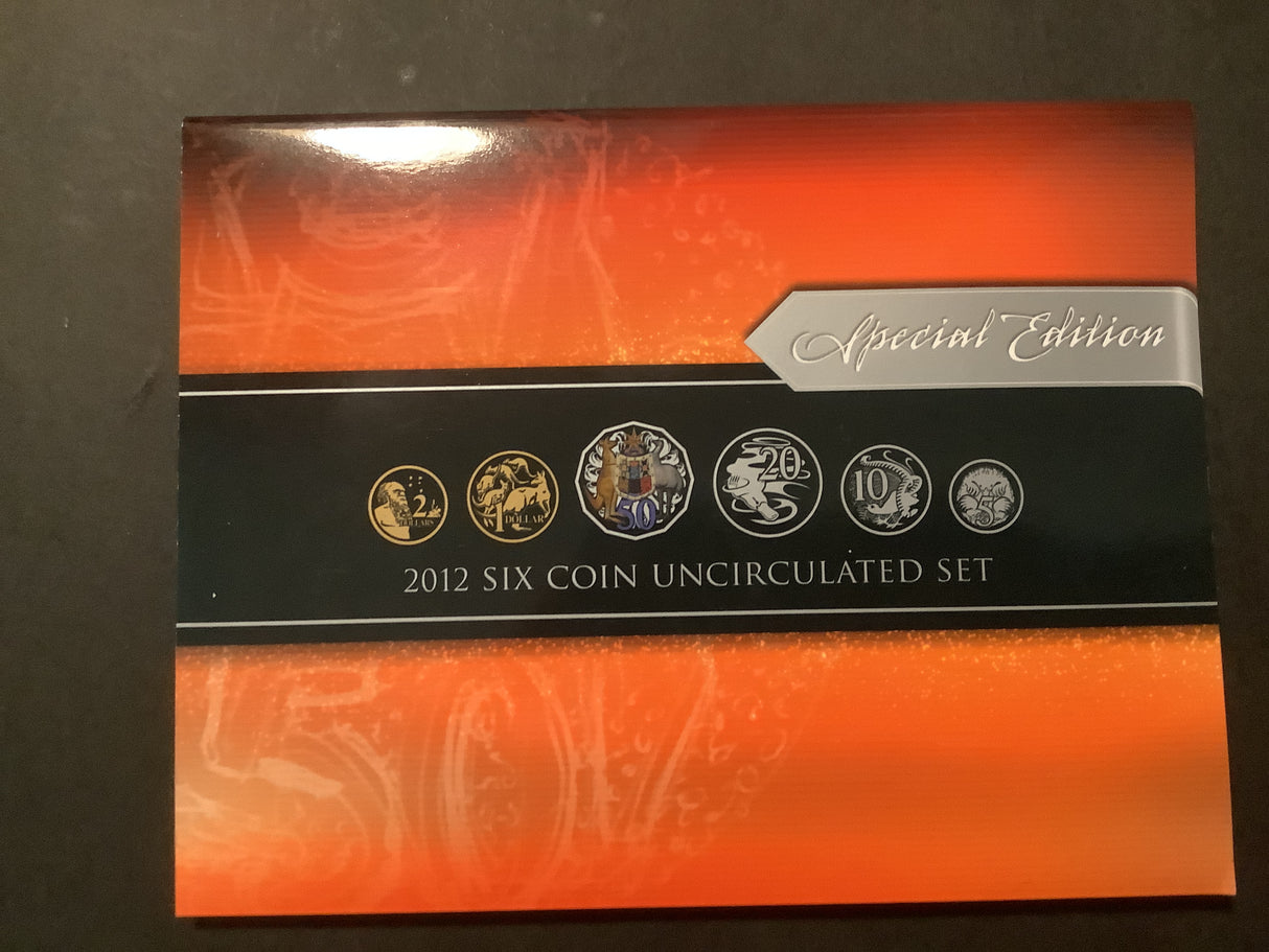 2012 Australian Uncirculated Set. Featuring Special 50c coin.