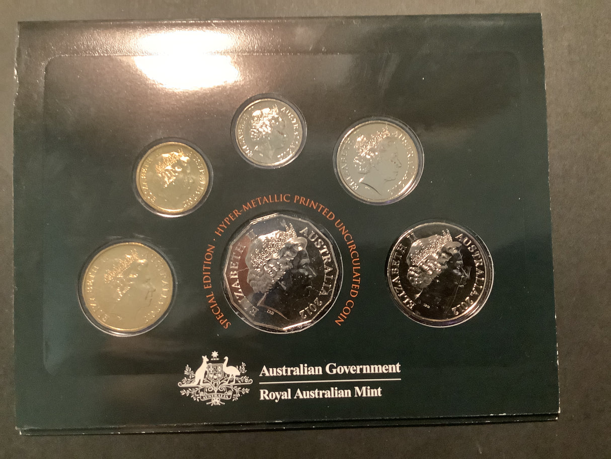 2012 Australian Uncirculated Set. Featuring Special 50c coin.