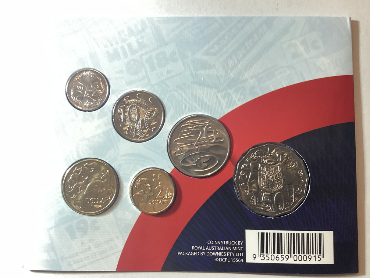 2016 Uncirculated Coin Set. 50 Years Of Australian Decimal Currency
