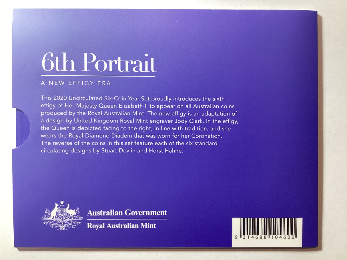 2020 Uncirculated Set. 6th Portrait A New Effigy Era. Berlin World Money Fair Special Release.