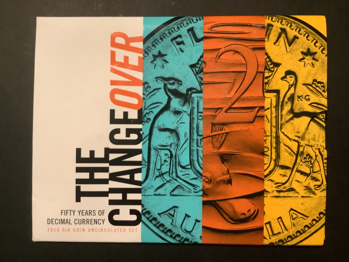 2016 Uncirculated Set. The Changeover. Fifty Years of Decimal Currency