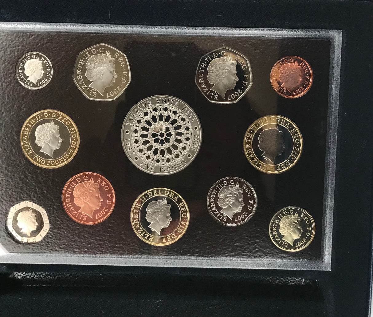 2007 United Kingdom Proof Set. 12 Coin Set.