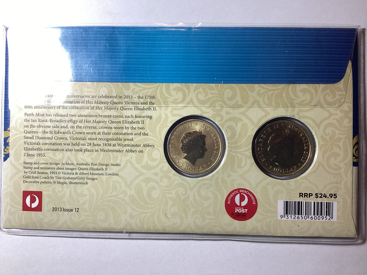 2013 $1 Celebrating the Queen's Coronation PNC 2 Coin Set