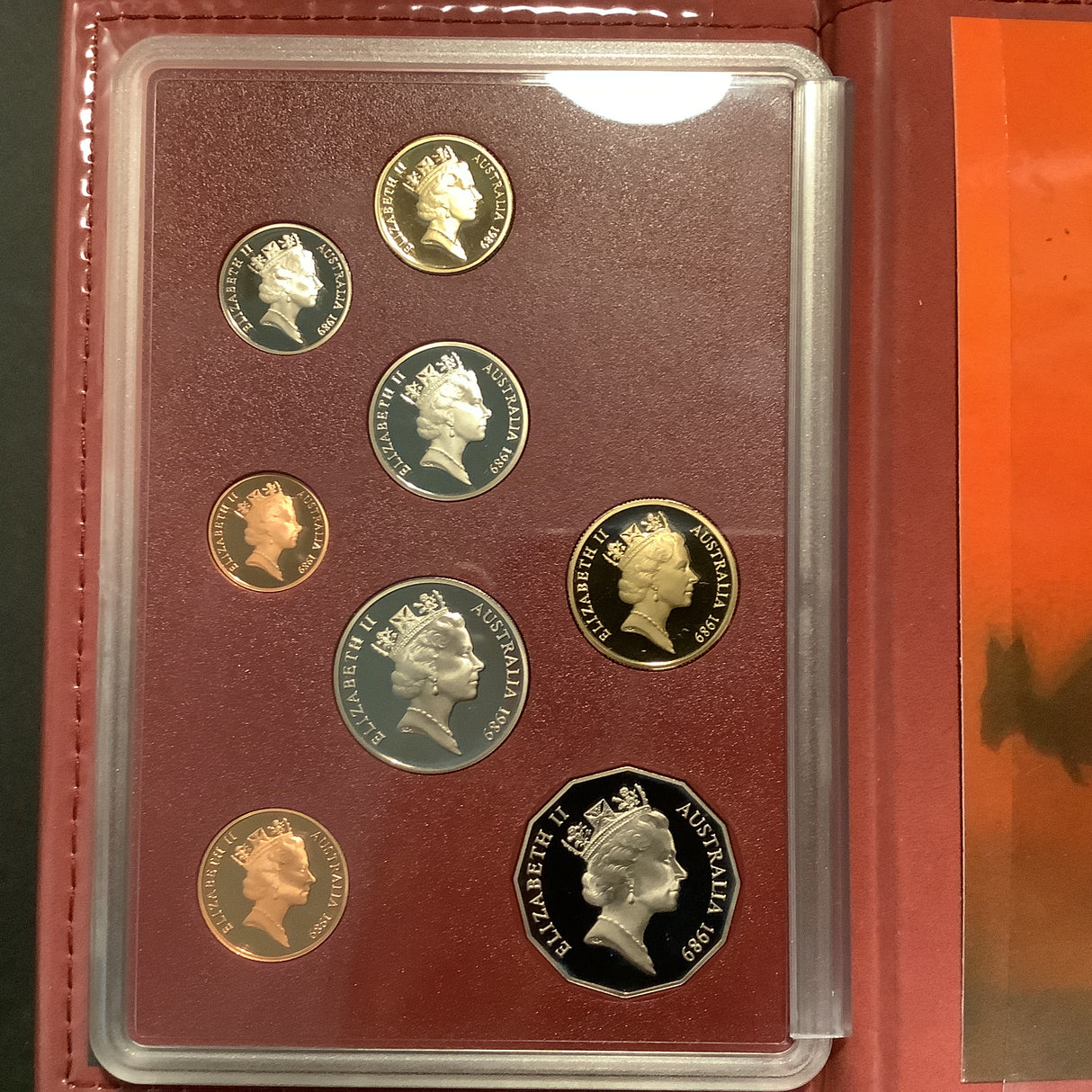 1989 8 Coin RAM issued Proof Set.