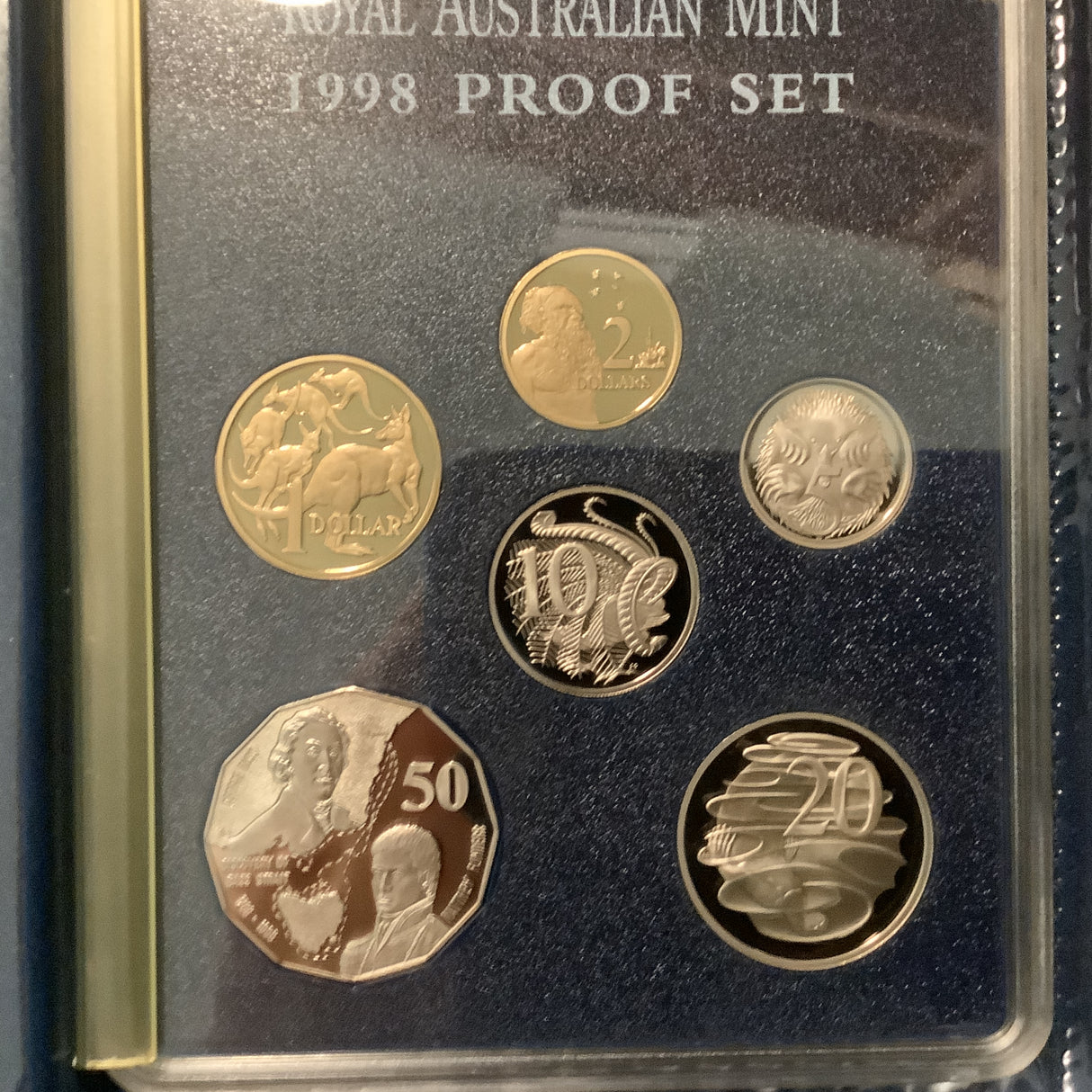 1998 Royal Australian Mint 6 Coin Proof Set. Bass and Flinders.
