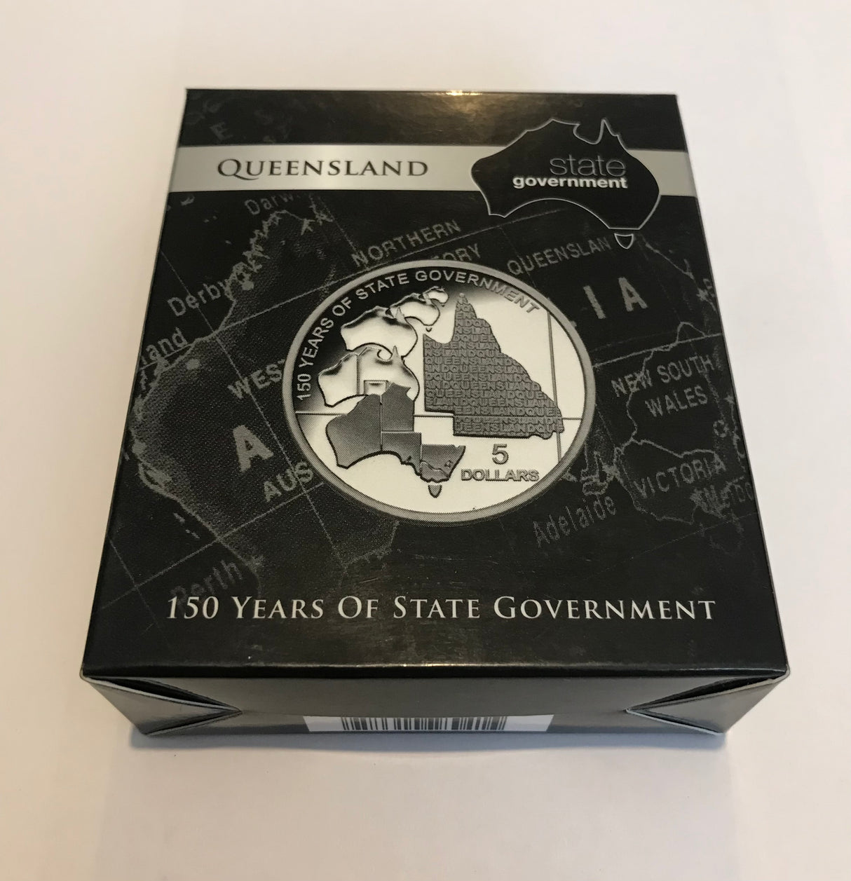 2009 $5 State Series. Fine Silver Proof Coin. Queensland