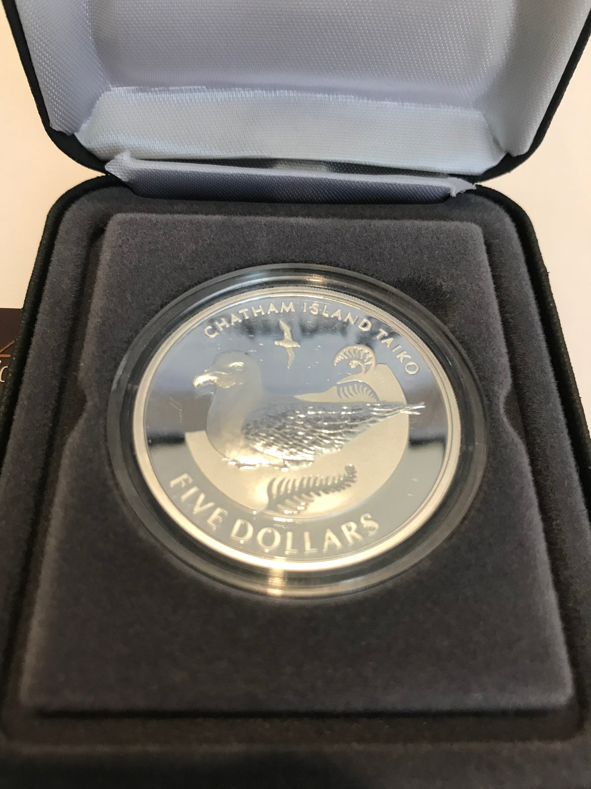 2004 $5 New Zealand Silver Frosted Coin