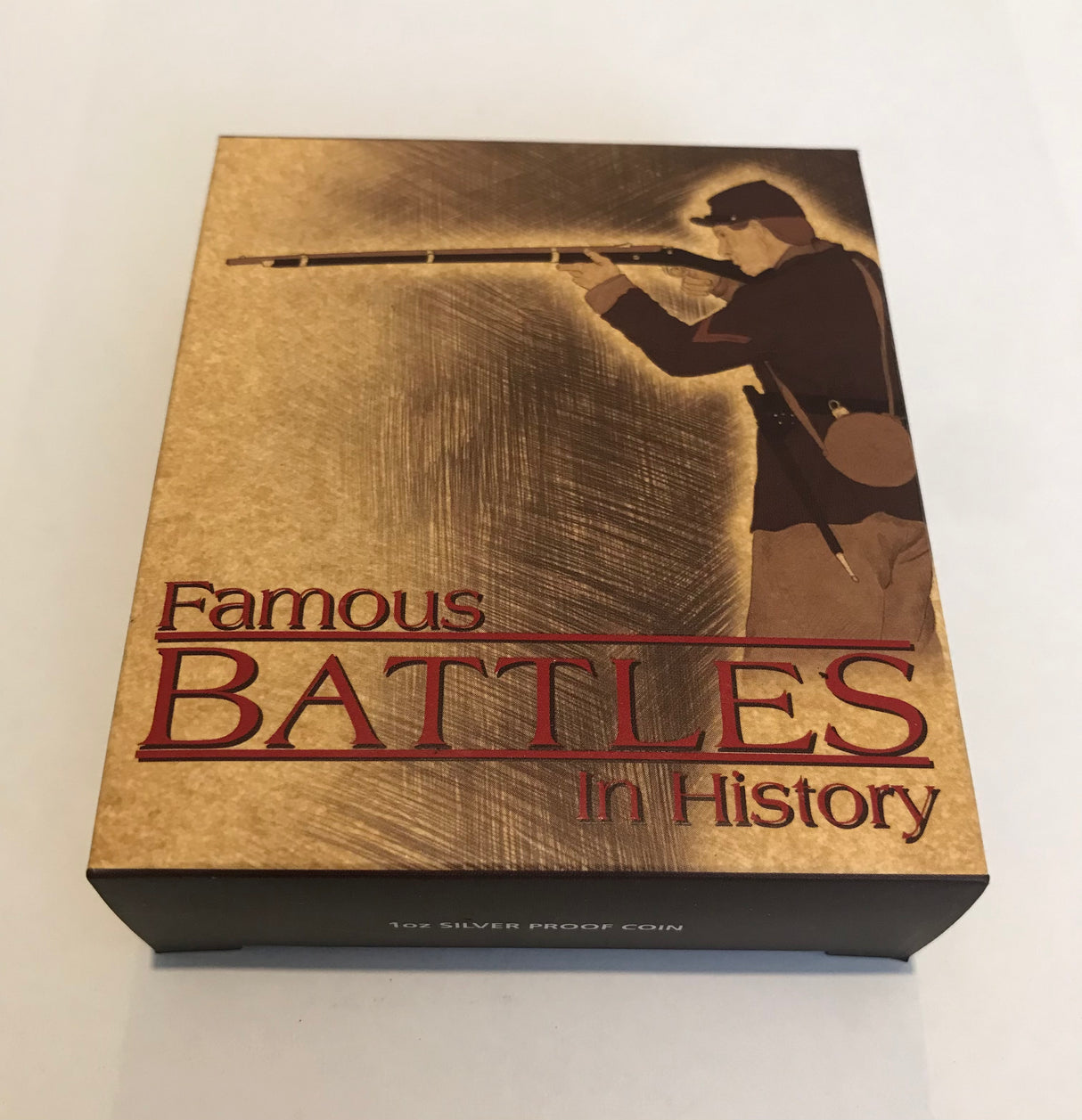 2009 $1 Famous Battles in History. Gettysburg. 1 Ounce Silver Proof Coin