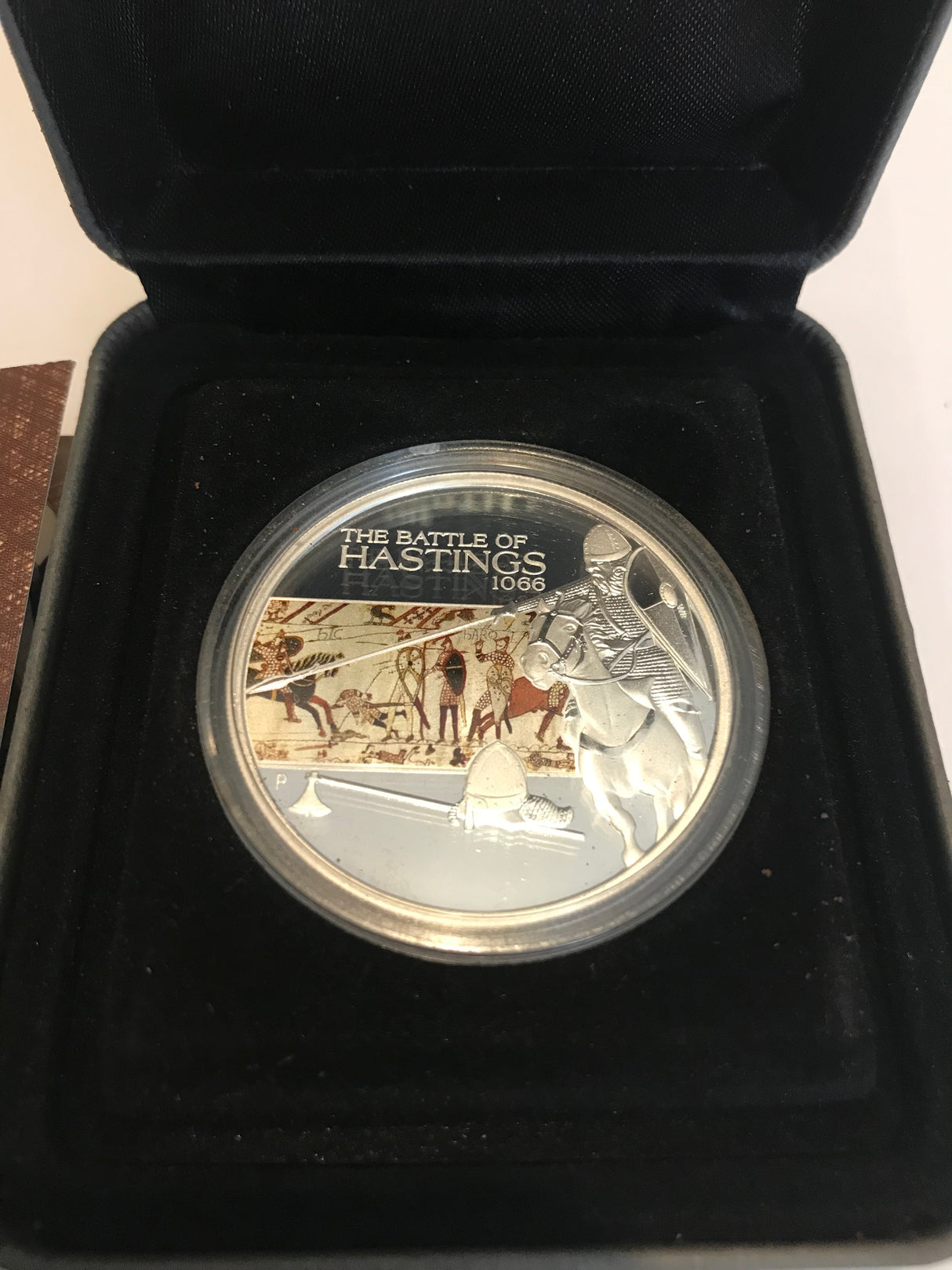 2009 $1 Famous Battles in History. Hastings. 1 Ounce Silver Proof Coin
