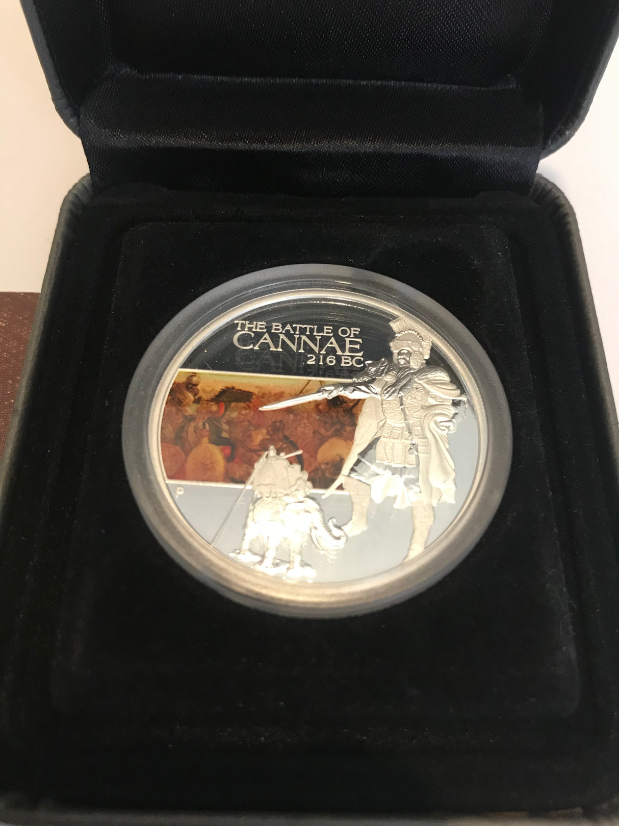 2009 $1 Famous Battles in History. Cannae. 1 Ounce Silver Proof Coin
