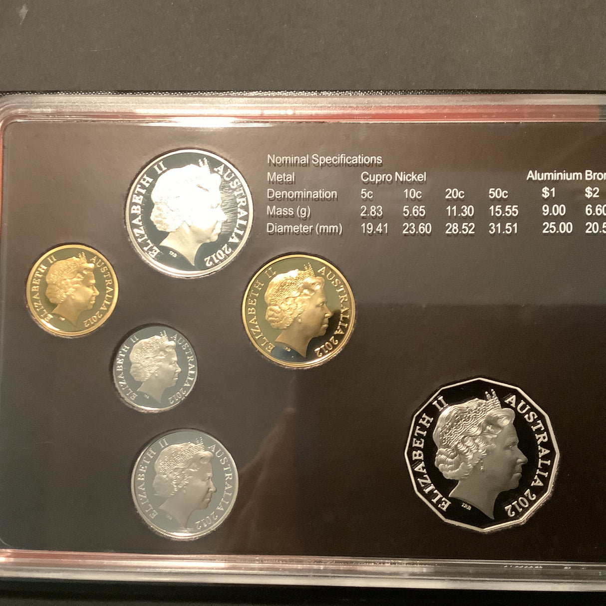2012 Special Edition 6 Coin Proof Set. Featuring Special 50c Proof Coin.
