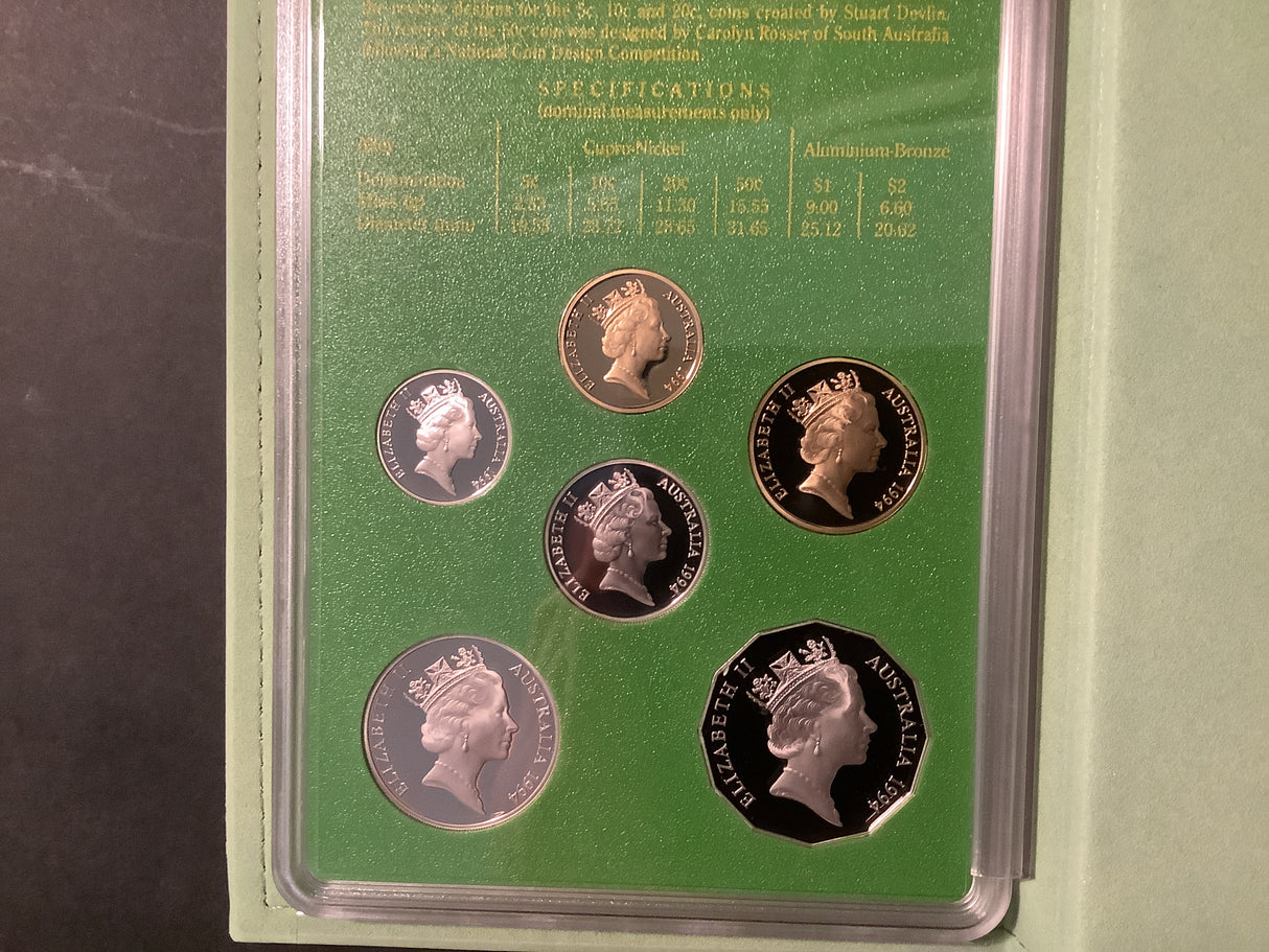 1994 6 Coin Proof Set. Year of the Family.