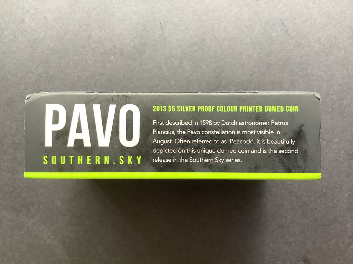 2013 $5 Proof Southern Skies Series: PAVO.
