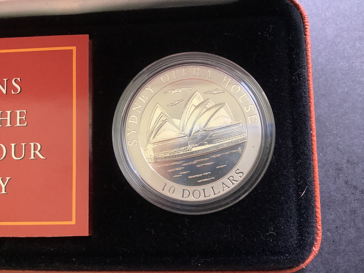 1997 $10 Coins of the Harbour City.Sydney, Australia. Two Coin Set.