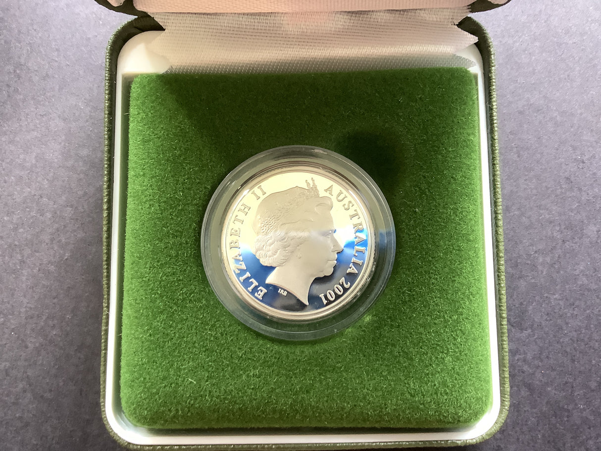 2001 $1 Centenary of the Australian Army. Fine Silver Proof Coin.