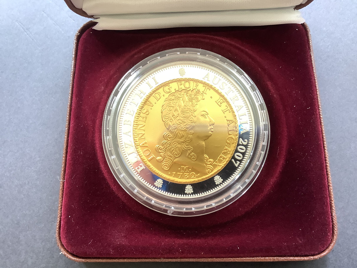 2007 $1 Selectively Gold Plated Silver Subscription Coin. 1732 One Johanna.