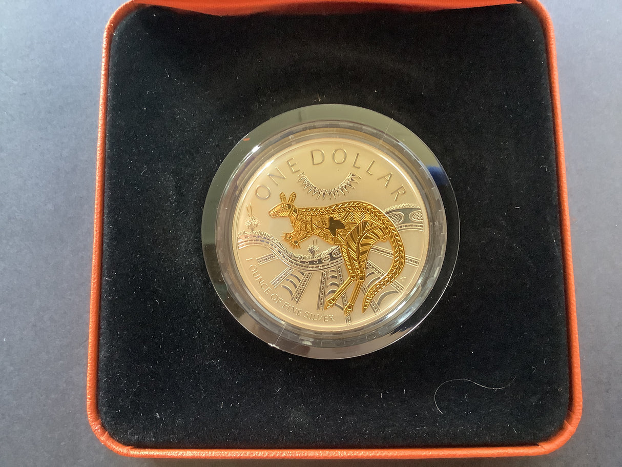 2003 $1 Kangaroo. Australia’s First Selective Gold Plated Coin.