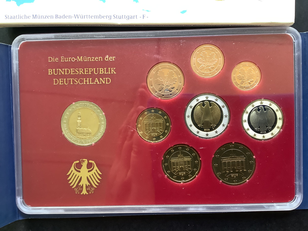 2008 German 8 Coin Set.
