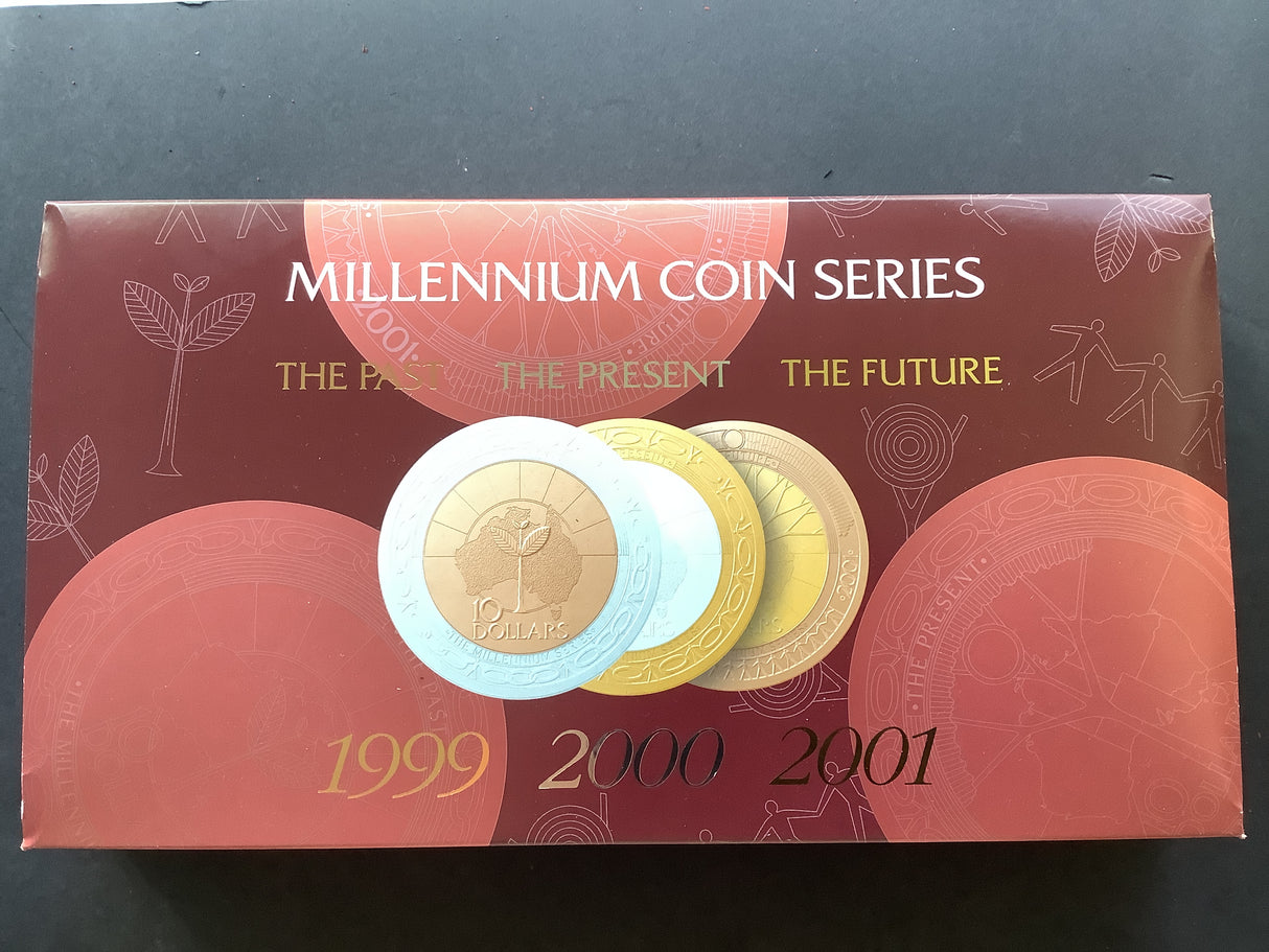 1999-2001 Millennium Coin Series 3 Coin Set.