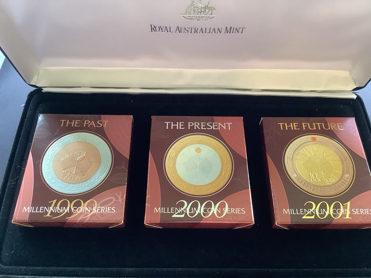 1999-2001 Millennium Coin Series 3 Coin Set.